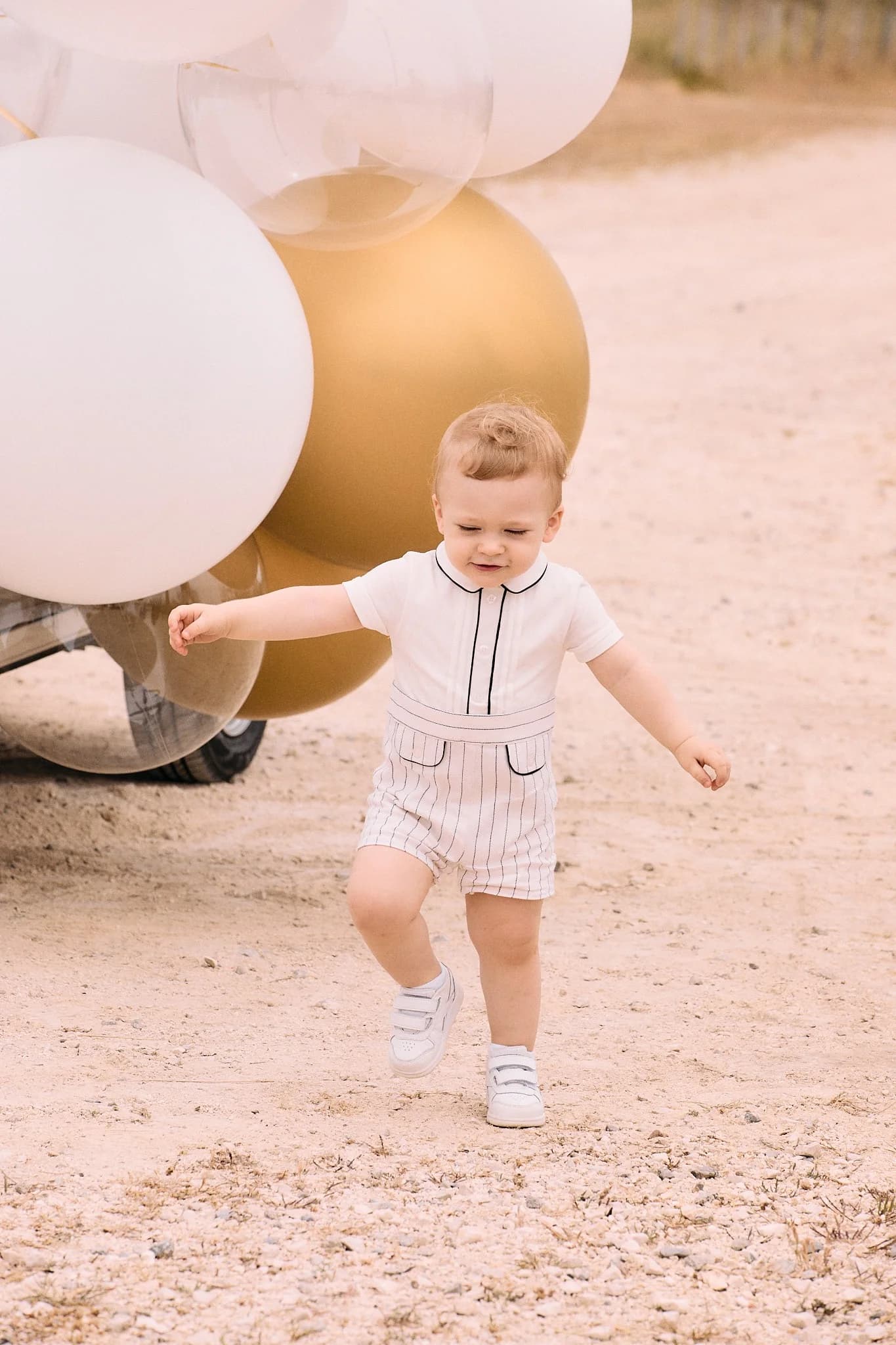 Patachou navy baby boy romper